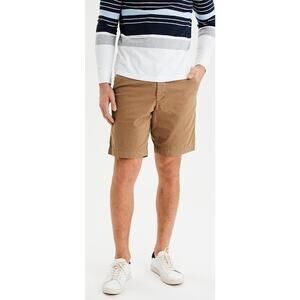 American Eagle Next Level Flex Men Shorts SZ 32 x 9" Dark Beige Shorts STRETCH‎
